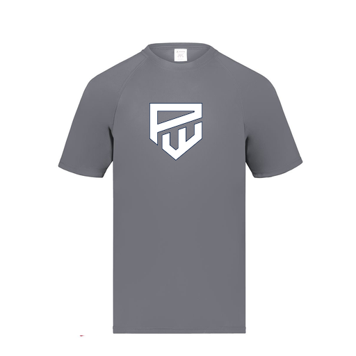 [2791.059.S-LOGO1] Youth Smooth Sport T-Shirt (Youth S, Gray, Logo 1)