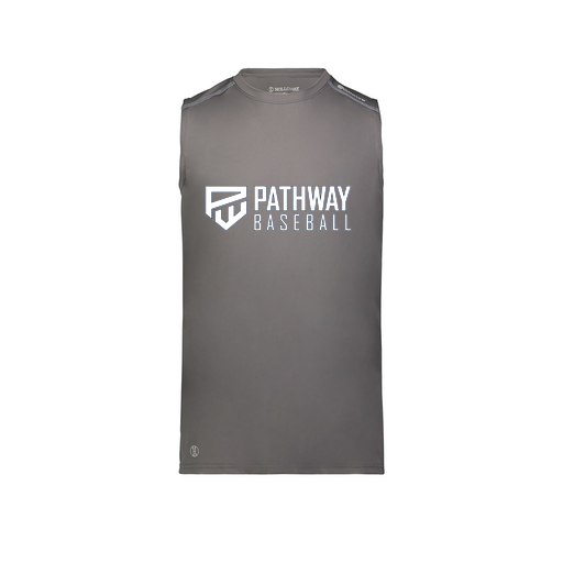 [222593.98D.S-LOGO2] Men's CoolDry TankTop (Adult S, Gray, Logo 2)