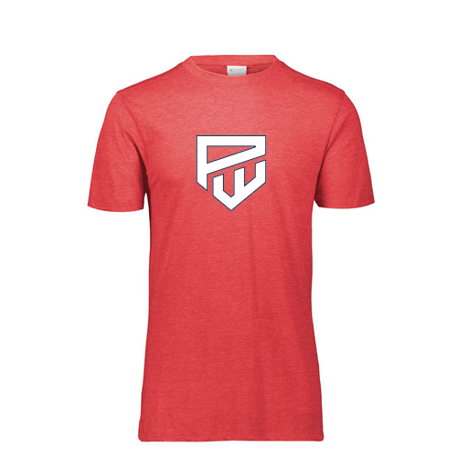 [FTSCUBRD-AS-LOGO1] Decker Men's Tri-Blend T-Shirt - Short Sleeve (Adult S, Red, Logo 1)
