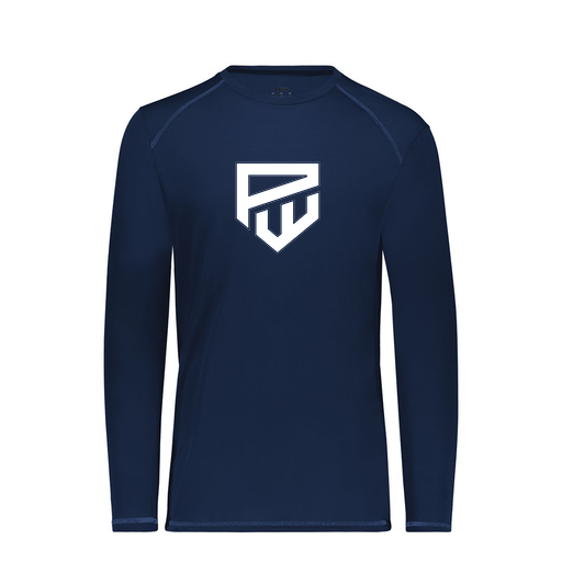 [6846.065.S-LOGO1] Youth SoftTouch Long Sleeve (Youth S, Navy, Logo 1)