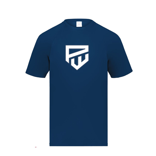 [2791.065.S-LOGO1] Youth Smooth Sport T-Shirt (Youth S, Navy, Logo 1)