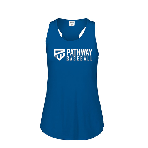 [3078.U55.S-LOGO2] Ladies Tri Blend Tank Top (Female Adult S, Royal, Logo 2)