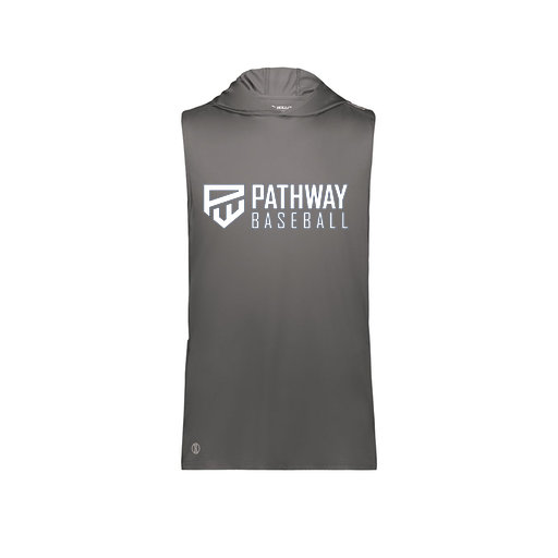 [222590.98D.XS-LOGO2] Men's CoolDry Sleeveless Hoodie (Adult XS, Gray, Logo 2)