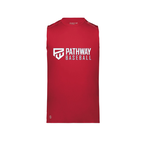 [222593.083.S-LOGO2] Men's CoolDry TankTop (Adult S, Red, Logo 2)
