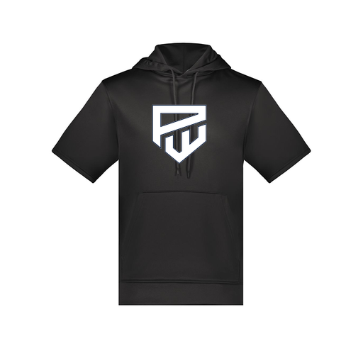 [6871.080.S-LOGO1] Men's Dri Fit Short Sleeve Hoodie (Adult S, Black, Logo 1)