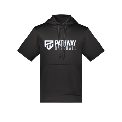 [6871.080.S-LOGO2] Men's Dri Fit Short Sleeve Hoodie (Adult S, Black, Logo 2)