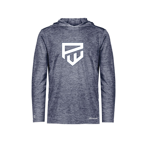 [FOLHCGNV-YS-LOGO1] Decker Youth Charge Hoodie (Youth S, Navy, Logo 1)