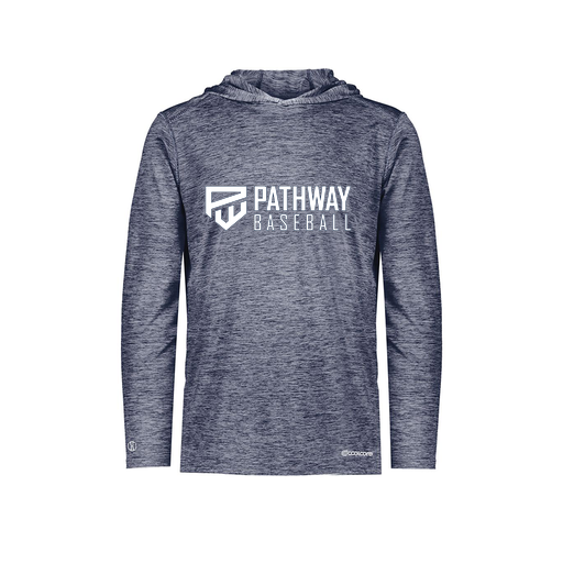 [FOLHCGNV-YS-LOGO2] Decker Youth Charge Hoodie (Youth S, Navy, Logo 2)