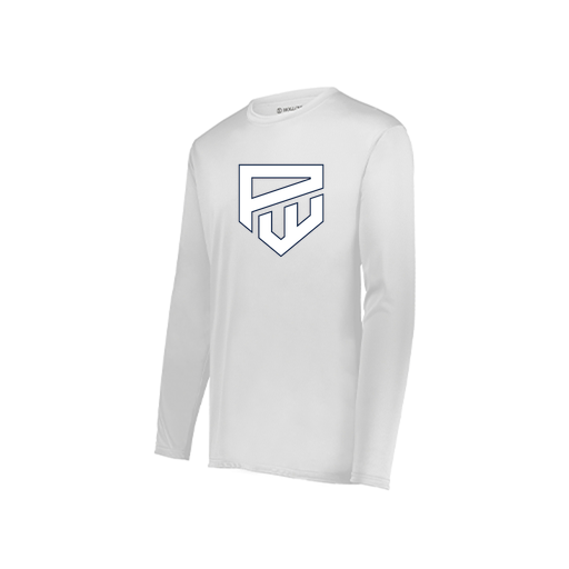 [222822.005.XS-LOGO1] Men's LS Smooth Sport Shirt (Adult XS, White, Logo 1)