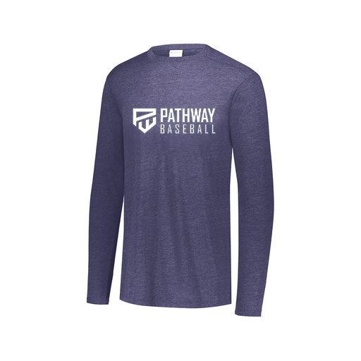 [3075.U22.XS-LOGO2] Men's LS Ultra-blend T-Shirt (Adult XS, Navy, Logo 2)