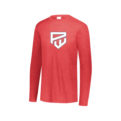 [3075.V96.XS-LOGO1] Men's LS Ultra-blend T-Shirt (Adult XS, Red, Logo 1)