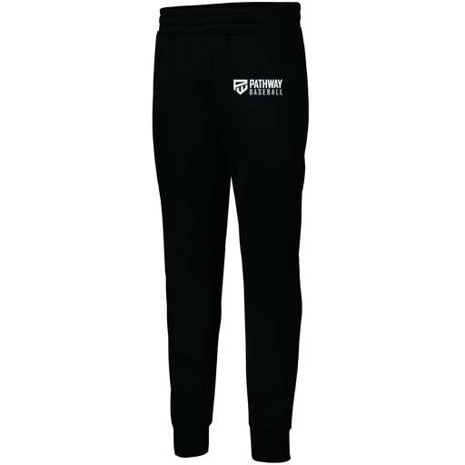 [5566.080.XS-LOGO2] Men's PERFORMANCE FLEECE JOGGER (Adult XS, Black, Logo 2)