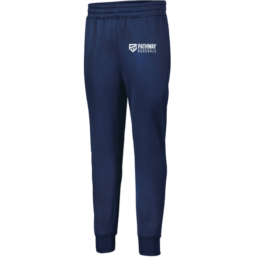 [5566.065.XS-LOGO2] Men's PERFORMANCE FLEECE JOGGER (Adult XS, Navy, Logo 2)