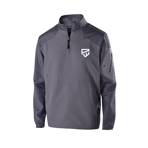 [229155.H60.XS-LOGO1] Men's Raider LS Pullover (Adult XS, Gray, Logo 1)