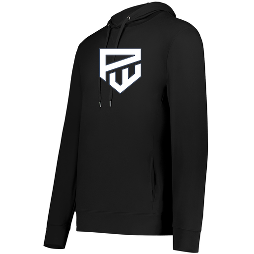 [222598.080.S-LOGO1] Men's Ventura Thin Knit Hoodie (Adult S, Black, Logo 1)