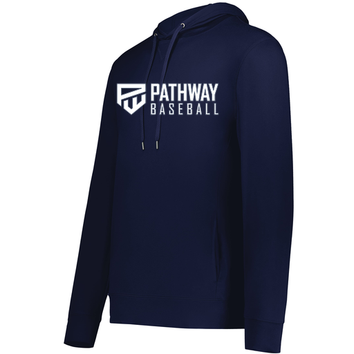 [222598.065.S-LOGO2] Men's Ventura Thin Knit Hoodie (Adult S, Navy, Logo 2)