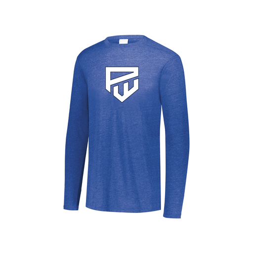 [3076.U55.S-LOGO1] Youth LS Ultra-blend T-Shirt (Youth S, Royal, Logo 1)