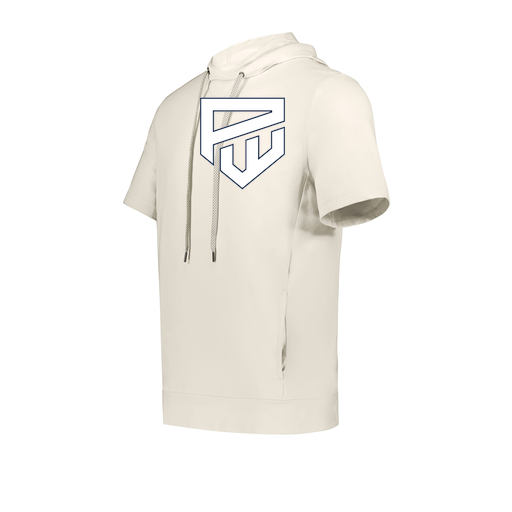 [222605-WHT-YS-LOGO1] YOUTH VENTURA SOFT KNIT SHORT SLEEVE HOODIE (Youth S, White, Logo 1)