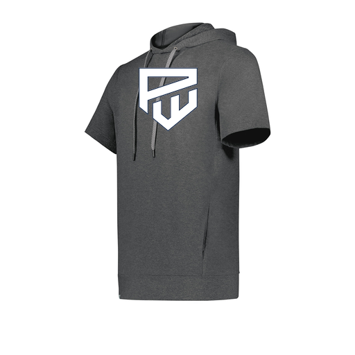[222605-GRY-YS-LOGO1] YOUTH VENTURA SOFT KNIT SHORT SLEEVE HOODIE (Youth S, Gray, Logo 1)