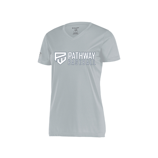 [222820.099.S-LOGO2] Ladies Movement Dri Fit Shirt (Female Adult S, Silver, Logo 2)