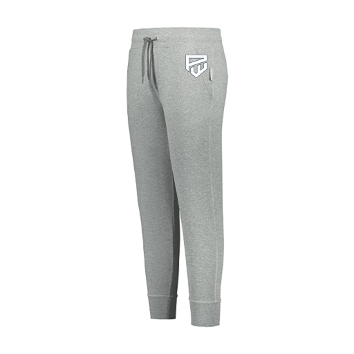 [222799.013.XS-LOGO1] LADIES VENTURA SOFT KNIT JOGGER (Female Adult XS, Silver, Logo 1)